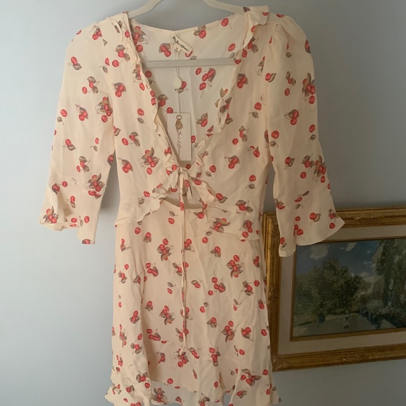 For Love And Lemons Dresses & Skirts - For Love & Lemons Cherry Print Sundress